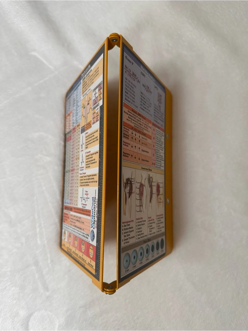 WhiteCoat Clipboards - Nursing Edition Reference Clipboard - Yellow